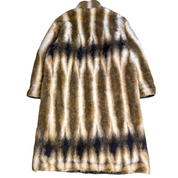 Vintage Faux Mink Fur Full Length Coat XL - Picture 2 of 16